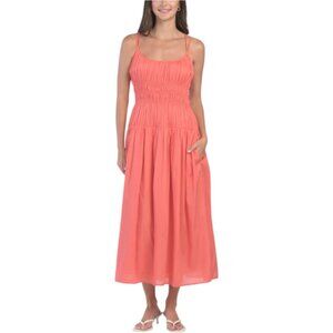 ELAN Cinched Waist Maxi Dress